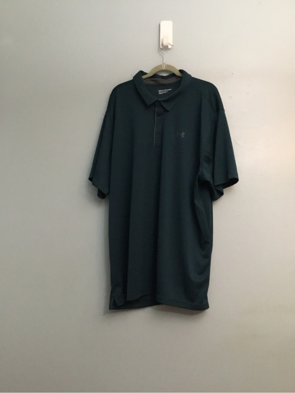 Men's Dark Green Under Armour Polo Shirt - Performance Short Sleeve size 4XLT